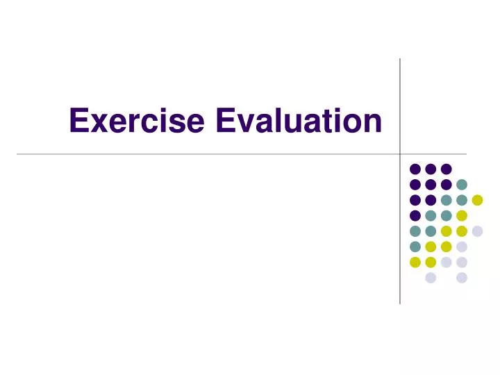 exercise evaluation