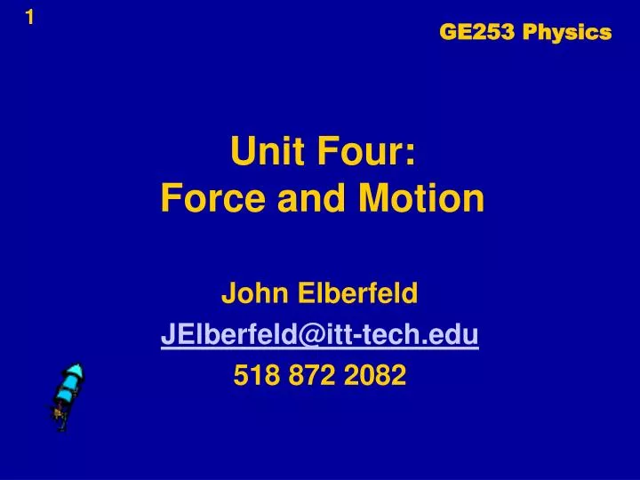 unit four force and motion