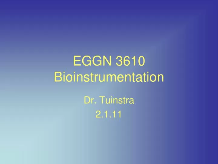 eggn 3610 bioinstrumentation