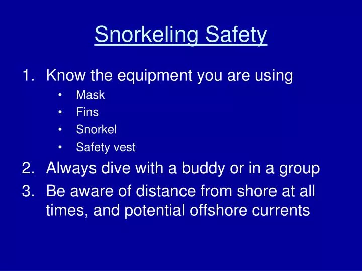 snorkeling safety