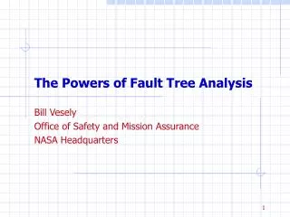 The Powers of Fault Tree Analysis