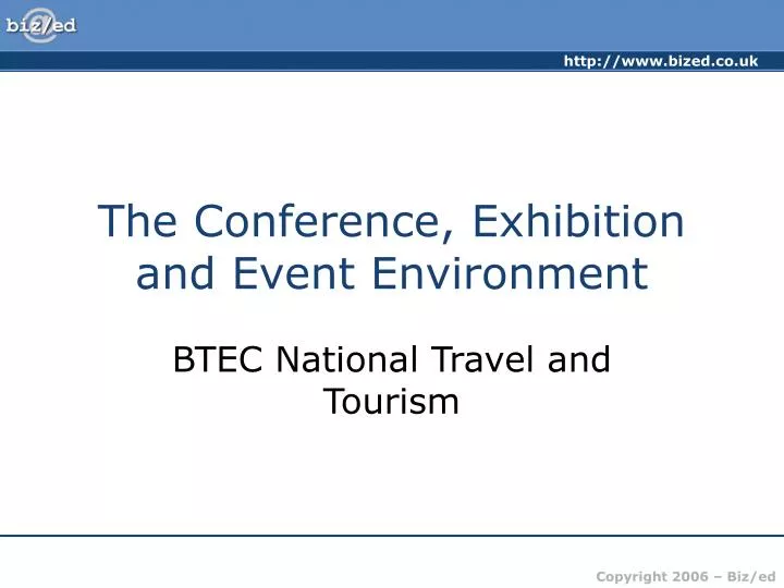 the conference exhibition and event environment