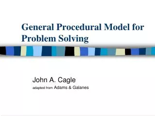General Procedural Model for Problem Solving