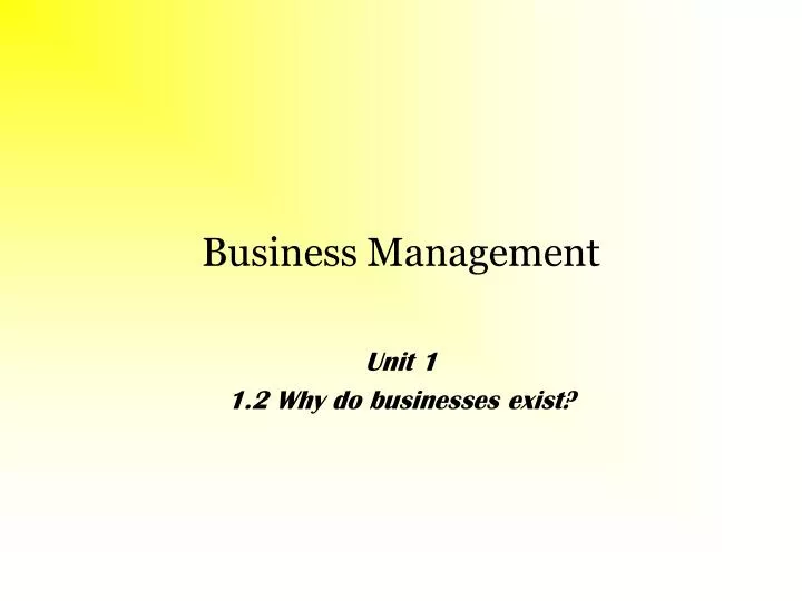 business management