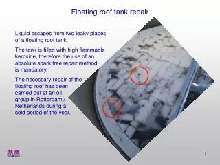 Floating roof tank repair