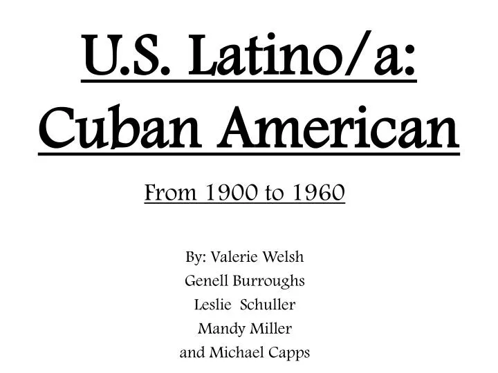 u s latino a cuban american