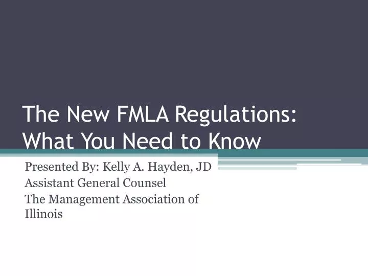 the new fmla regulations what you need to know
