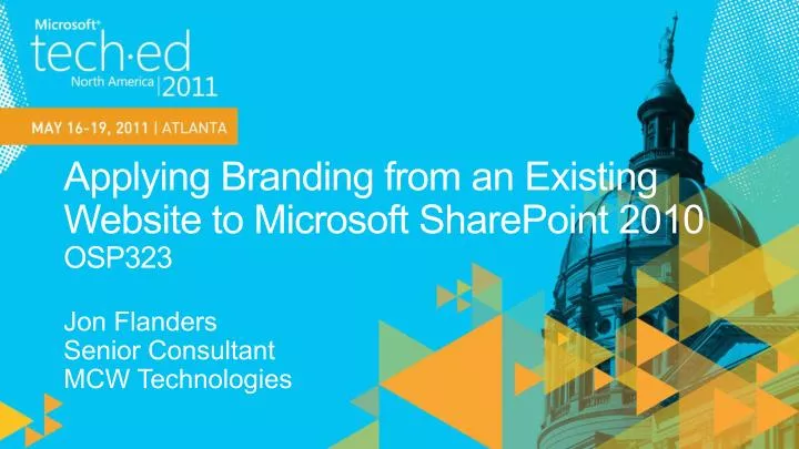 applying branding from an existing website to microsoft sharepoint 2010 osp323