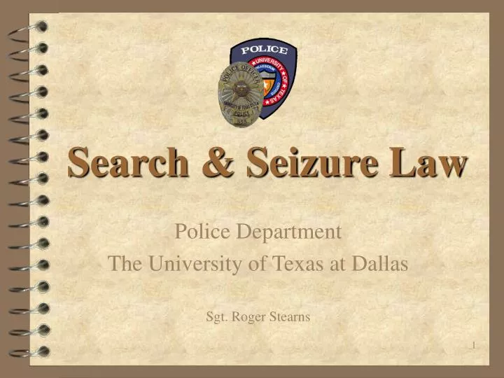 search seizure law
