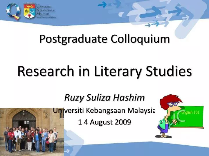 postgraduate colloquium research in literary studies