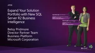 Expand Your Solution Portfolio with New SQL Server R2 Business Intelligence