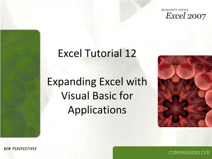 excel tutorial 12 expanding excel with visual basic for applications