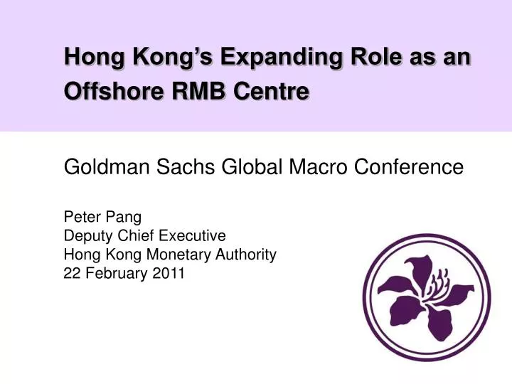 hong kong s expanding role as an offshore rmb centre