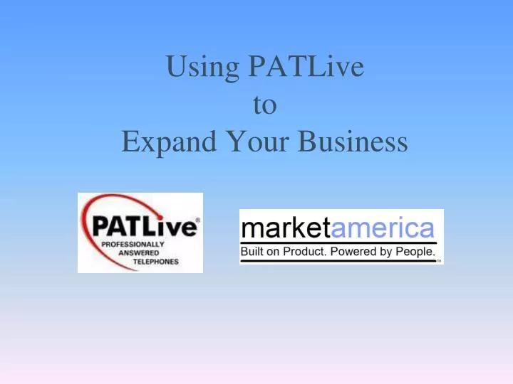 using patlive to expand your business