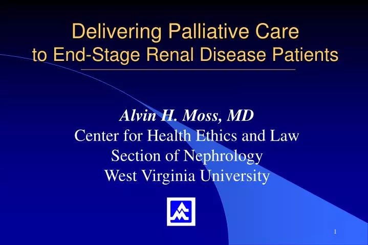 delivering palliative care to end stage renal disease patients