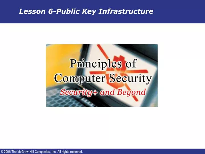 lesson 6 public key infrastructure