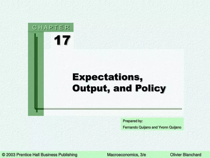 expectations output and policy