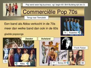 Commerciële Pop 70s