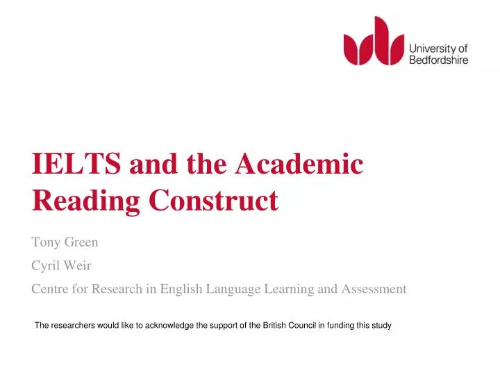 ielts and the academic reading construct
