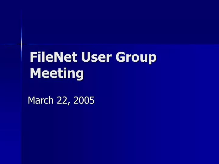 filenet user group meeting