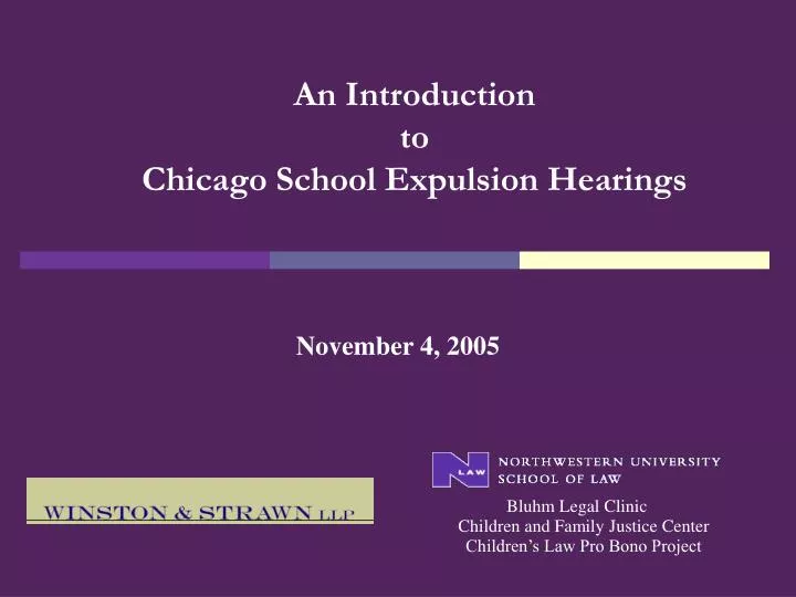 an introduction to chicago school expulsion hearings