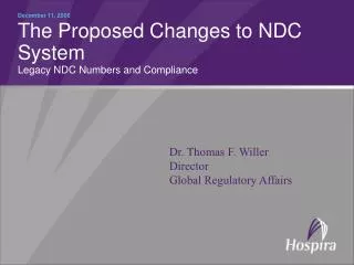 The Proposed Changes to NDC System