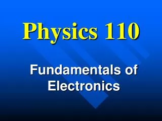 Physics 110