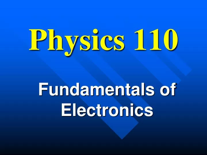 physics 110