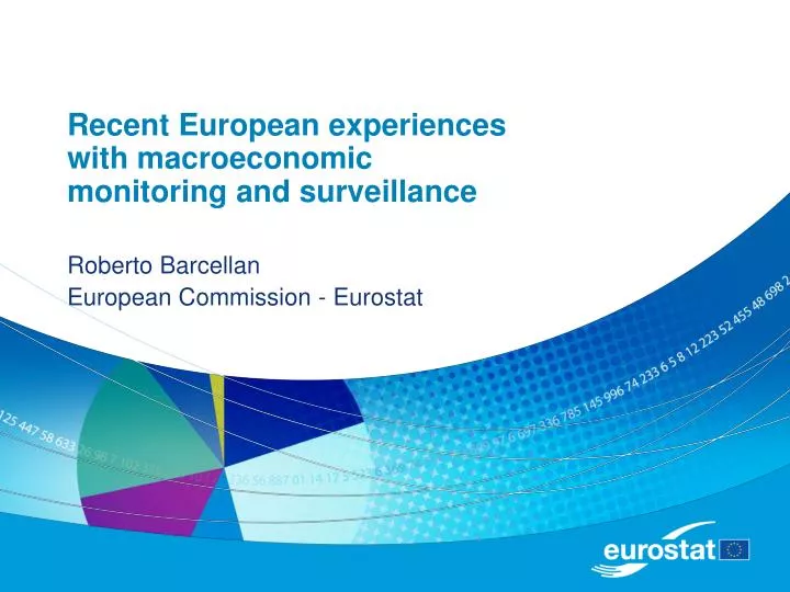 recent european experiences with macroeconomic monitoring and surveillance