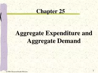 Aggregate Expenditure and Aggregate Demand