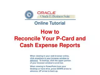 How to Reconcile Your P-Card and Cash Expense Reports