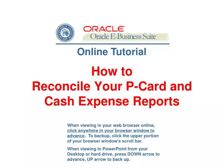 how to reconcile your p card and cash expense reports