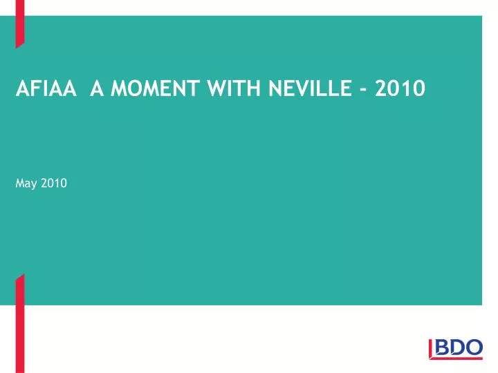 afiaa a moment with neville 2010