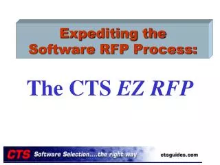 Expediting the Software RFP Process: