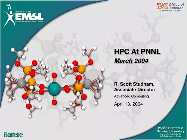 hpc at pnnl march 2004