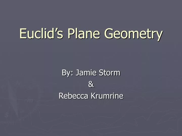 euclid s plane geometry