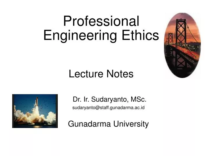 professional engineering ethics lecture notes