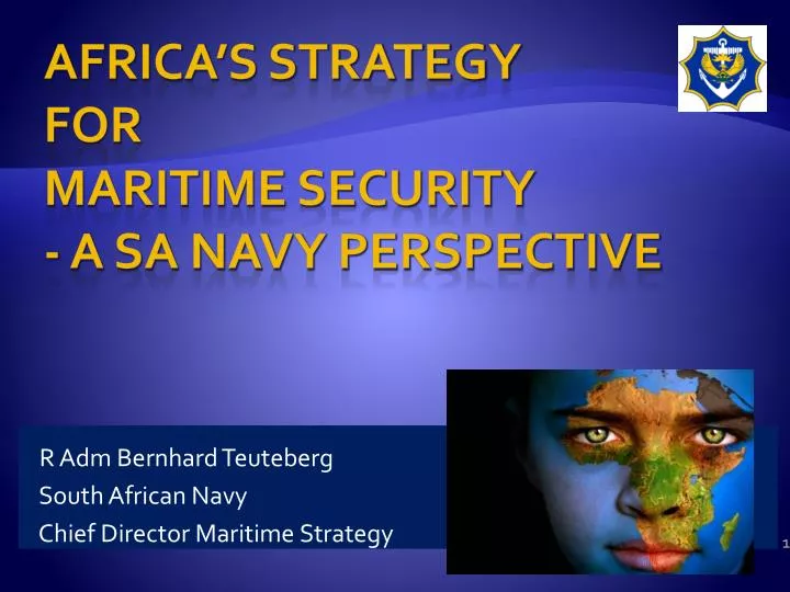 r adm bernhard teuteberg south african navy chief director maritime strategy