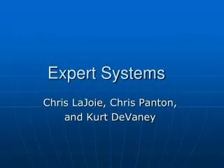 Expert Systems