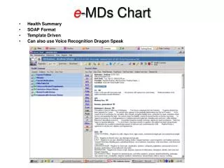e -MDs Chart