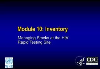 Module 10: Inventory