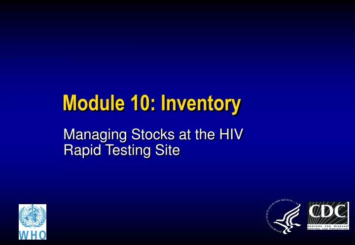 module 10 inventory