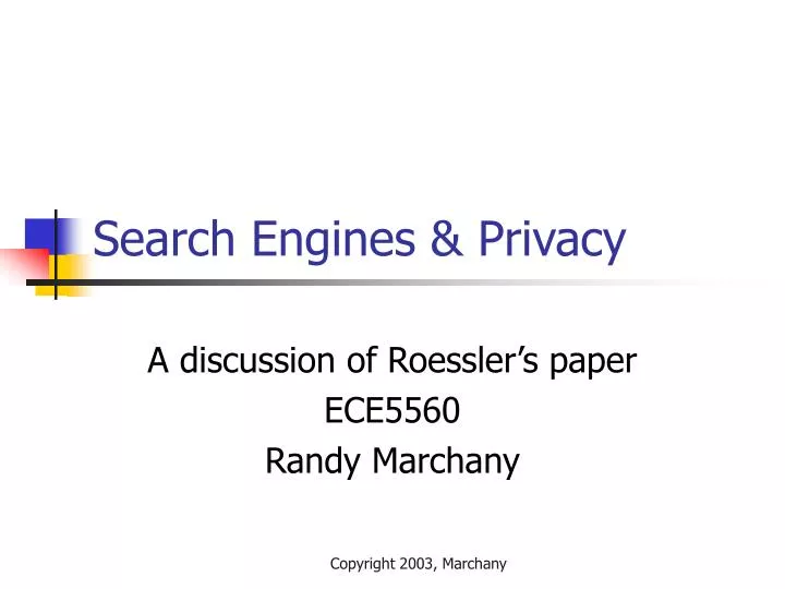 search engines privacy