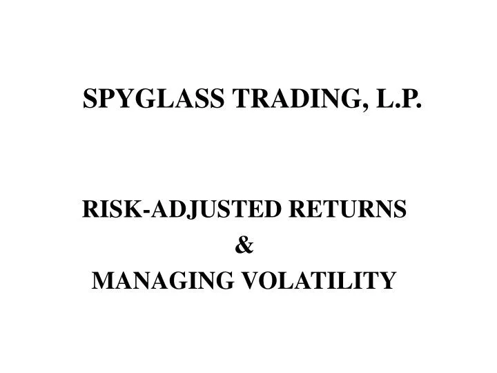 spyglass trading l p