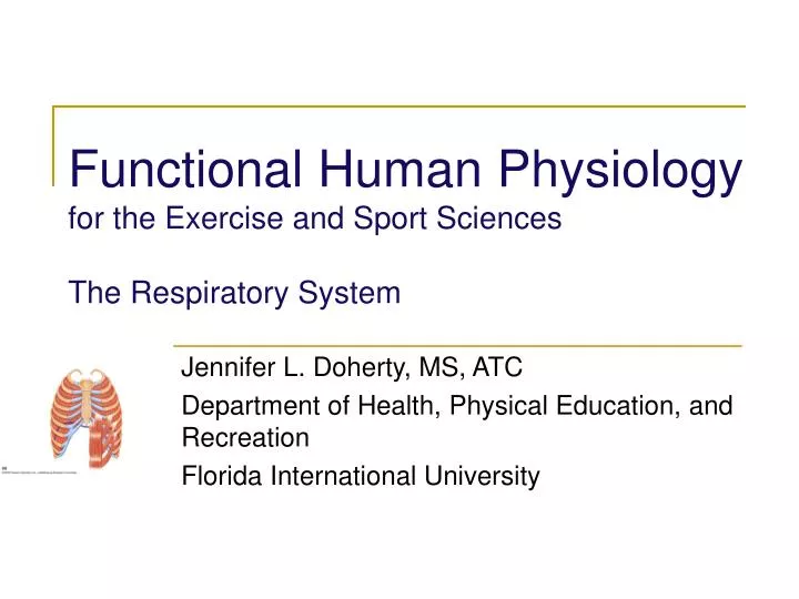 functional human physiology for the exercise and sport sciences the respiratory system