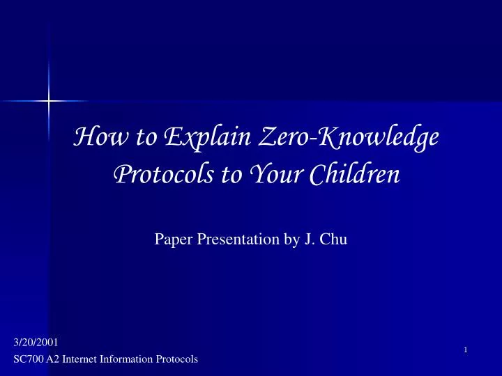how to explain zero knowledge protocols to your children