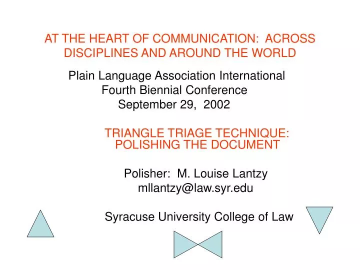 at the heart of communication across disciplines and around the world