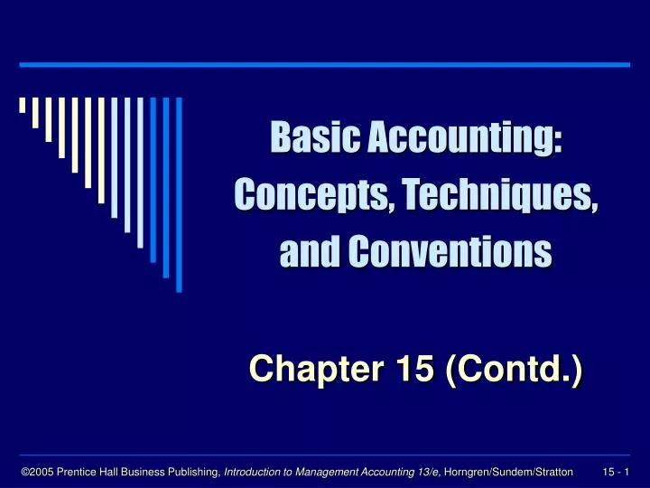 basic accounting concepts techniques and conventions