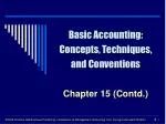 Basic Accounting: Concepts, Techniques, and Conventions - slide 1