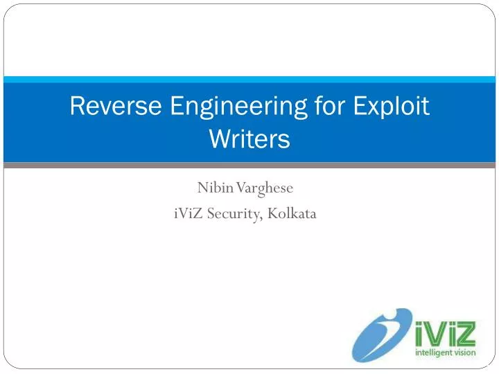 reverse engineering for exploit writers